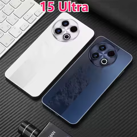 New Case For 15 Ultra Cellphones 7.3inch Original 4G 5G Dual Card Dual Standby Android 14 System Glo