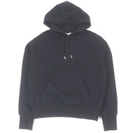 Excellent condition Alexander McQueen 2022 722257 100% cotton logo embroidered pullover hoodie, blac