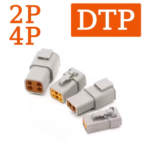 5/10/100 Deutsch Type DTP 2pin 4pin Waterproof Connector Automotive Connector Socket Plug Male Femal