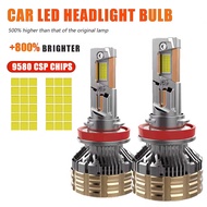 2PCS Lampu Depan Kereta 6 Copper Tube LED Canbus Headlights H1 H4 H7 H11 9005 HB3 9006 HB4 9012 HIR2