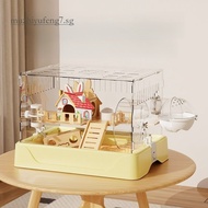 Hamster Cage Oversized Luxury Villa Acrylic Transparent Feeding Box Hamster House muzhiyufeng7.sg