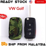 1pcs Silicone Car Key Case Cover for VW Golf Key Protection