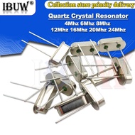 10PCS 4Mhz 6Mhz 8Mhz 12Mhz 16Mhz 20Mhz 24Mhz  32.768K 32.768K Quartz Crystal Resonator Passive Oscil