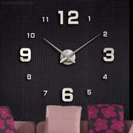 3D นาฬิกาแขวนส่องสว่าง frameless นาฬิกาแขวนผนัง DIY stiker dinding Jam ดิจิตอลนาฬิกาเงียบสำหรับบ้านห้องนั่งเล่นสำนักงานเครื่องตกแต่งฝาผนัง