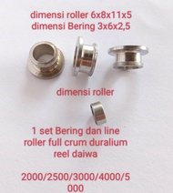 1set Bering dan line roller full crum duralium reel daiwa 2000/2500/3000/4000/5000