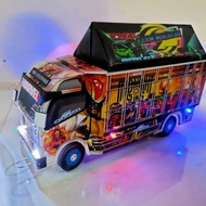 Miniatur Truk Mobil Remote Control Truk Oleng Kayu Full Lampu Jumbo