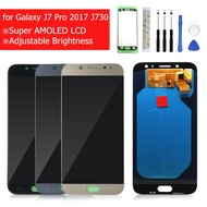 OLED LCDs For Samsung Galaxy J7 Pro 2017 J730 J730F LCD Display and Touch Screen Digitizer Assembly Brightness Control