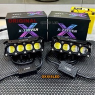 ORIGINAL LAMPU LED LASER SQL 4 MATA PREMIUM MERK X-7SEVEN SQL 4 MATA KIPAS FOGLAMP LED SUPERBRIGHT 6