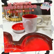 LE CREUSET米奇分隔醬料碟馬克杯套裝 餐桌用具套組 (櫻桃紅)