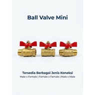 Mini Brass Ball Valve 3/8'' Inch Brass Ball Valve Stop Valve 3/8'' inch