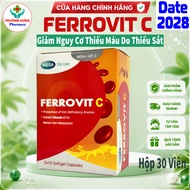Ferrovit C Helps Reduce the Risk and Symptoms of Iron Deficiency Anemia - Box of 30 Tablets