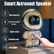 Intelligent Astronaut Bluetooth Speaker Creative Digital Smart Alarm Clock FM Radio Electronic Sleeping Night Light Table Clock J46