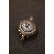 Pinjian Purple Clay Pot Three-legged Plum Blossom All Handmade 330cc Fukai Old Purple Clay