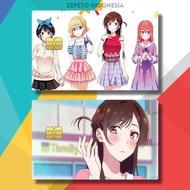 STICKER CARD ATM MAMI NANAMI KANOJO OKARISHIMASU 1DNR0/G8PPF / STICKER ATM ANIME RUKA SARASHINA KANO