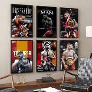 Ilia Topuria UFC Canvas Wall Art Boxing Fighter Poster for Bedroom Gym Man Cave Wall Decor