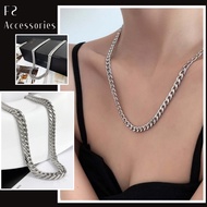 F2 Necklace Chain Strap Silver Color 4 Sizes