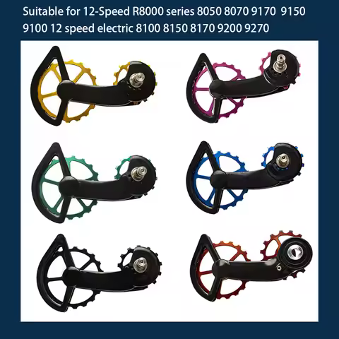 Road Bike CS Ceramics Bearing Guide Wheel Rear Pulley for Shimano 105/R7000 NR8000/R8050/R9100/R9150