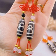 LMJ multicolored CNY string dzi keychain
