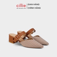 Cillie Women's High Heel Sandals Pointed Toe Square Heel 5p Solid 1036