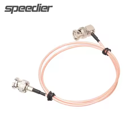 New BNC Male To BNC Male Adapter Video Coaxial Coax Cable 4K SDI Thin Cable 6G 75Ohm Camera Monitor 