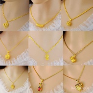 superior productsVietnam Placer Gold Ornament Gold-Plated Necklace Gold Necklace Women's Colorfast Anti-Allergy European