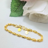 2 Gram Capsule Bracelet for Children in Light Gold