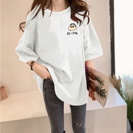 [AMYGO] 2024 M-5XL Loose Tshirt Baju  Perempuan Plus Size Tops Murah Muslimah Wanita Clothes