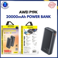 Awei P19K 20000mAh 2.4A Power bank | Dual Port Large Capacity Power bank | Slim Power bank | Portabl