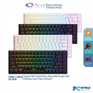 Mechanical keyboard AKKO 3084 V2 RGB /3068 V2 RGB Black | White (Foam Sound Pepper / Hotswap / AKKO CS Jelly switch)