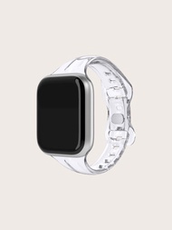 Correa de reloj compatible con Apple Watch transparente