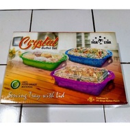 Crystal Buffet Set Vegetable Container