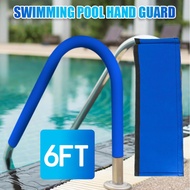 Swimming Pool Hand Rail Cover Blue Grip For Pool Handrails 6 Foot Chill Grip Pool Handrail Cover And