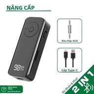 Bộ Thu Phát Âm Thanh Bluetooth 5.3 Có Hỗ Trợ Thẻ TF Và Bộ Chuyển Đổi Không Dây Mic Collar-Clip 3.5MM