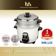 Milux Mini Rice Cooker 0.6L with Steam Tray MRC-2106 / MRC2106 饭煲 Periuk Nasi