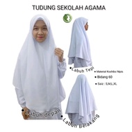 Tudung Labuh (Putih) Sekolah Menengah Agama _Koshibo 2 Lapis