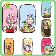 SUCHENSG Labubu Pencil Bag, Cute Cartoon Large Capacity Pencil Cases, Fashion Stationery Box for Labubu