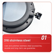 V2Round Portholes Plastic Hatches Port Lights Opening Window 8 Inch 21cm(21.5cm) Marine Boat RV SFPP