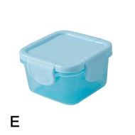 6 Colors Mini food box Kitchen storage Box fresh-keeping box Small sealed box fridge storage box Plastic Airtight Moisture-Proof Containers Storage Food 5*5*4