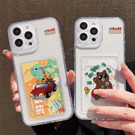 Card Slot Bag Holder Phone Case for Samsung Galaxy A16 A15 A14 A13 A12 M12 A11 A10S A06 A05 A05S A04