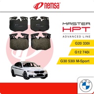 REMSA Front Brake Pads (1 set) - Compatible with BMW G20 330i, G30 530i M-Sport, G12 740i