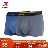 11💕 Xtep【2Strip Pack】Xtep Men's Sports Boxer Briefs2023New Comfort Breathable Four Seasons Sports Underwear Men GPRN