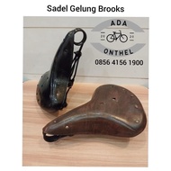 Brooks Saddle - ONTHEL Saddle Coil MODEL - ONTHEL Upholstery - Genuine Leather Saddle