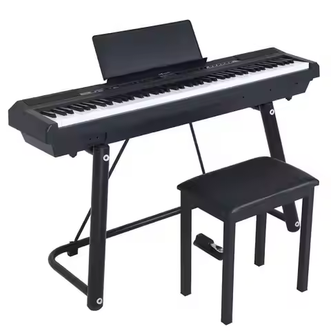 Portable 88 Keys Weighted Hammer Action Keyboard Electronic Digital Piano Organ MIDI Music Keyboard