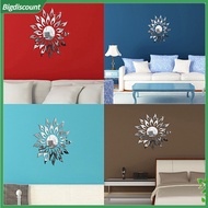 {BIG}  Sun Flower Shape DIY Modern Mirror Wall Sticker Decal Home Bedroom Decorations