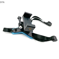 DTA Motorcycle Helmet Chin Strap Mount Holder With Phone Clip Compatible For GoPro Hero 5/6/7 Action Sport Camera Full Face Holder DT