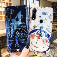 Casing For OPPO A15 A15s A73 A93 A92 A52 Reno4 A53 A31 A9 A5 2020 F11 Pro F9 F7 A5S A3S Fashion Phone Case Cartoon Blu-Ray Shiny Skin Back Cover Soft TPU Shockproof For Women Girls Cartoon Doraemon Phone Case