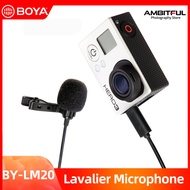 BOYA BY-LM20 Action Camera Gopro Microphone Professional Lavalier Microphone Accessories