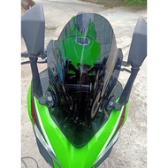์๋NJ A01 ชิวหน้า ทรงโหนก-ใหม่ ตรงรุ่น Ninja-400 ชิวหน้าอคิลิค ดำใส NINJA400 NINJA ของแต่งรถมอเตอร์ไซ