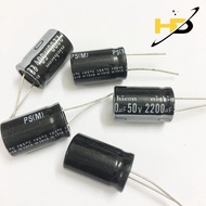 [COMBO 5] Capacitor 50V 2200uF Black 25x16mm Nichicon