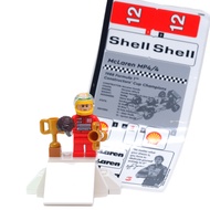 Ploybrick |instock| Ayrton Senna with Base and Sticker From Set 10330 McLaren| Authentic 1 Exclusive